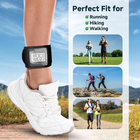 Xxerciz Ankle Band Compatible with Large Fitness Pedometer, Breathable Sport Ankle Band with Transparent Pouch for Step Counter Accessory in Saudi Arabia