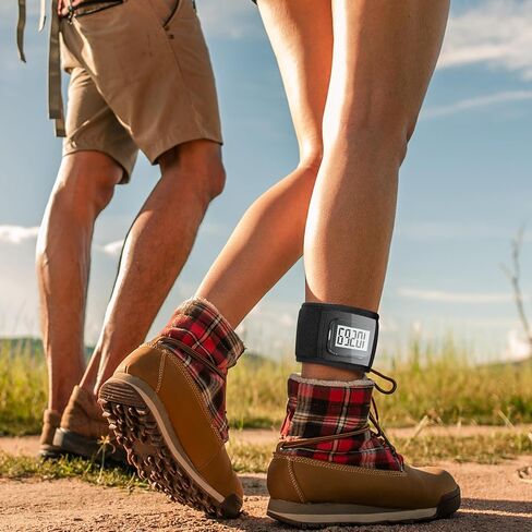 Xxerciz Ankle Band Compatible with Large Fitness Pedometer, Breathable Sport Ankle Band with Transparent Pouch for Step Counter Accessory in Saudi Arabia