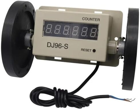Cokyis Meter Counter DJ96-S الطول عداد النسيج النسيج العداد الرقمي العداد DC 12V/DC24V/AC110V/AC 220V (اللون: DC12V) in Saudi Arabia
