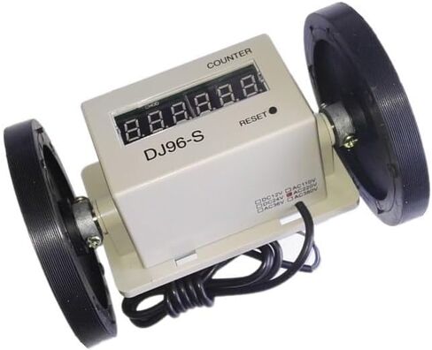 Cokyis Meter Counter DJ96-S الطول عداد النسيج النسيج العداد الرقمي العداد DC 12V/DC24V/AC110V/AC 220V (اللون: DC12V) in Saudi Arabia