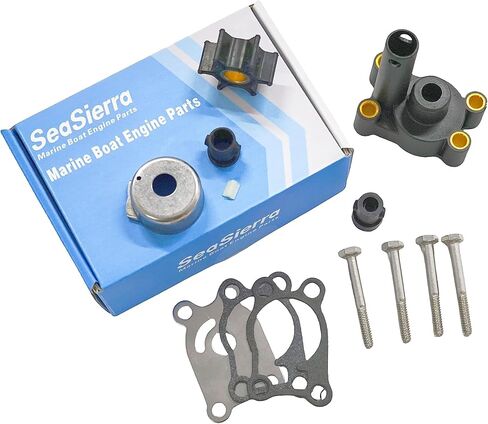 قارب البحرية 5001595 طقم مكهش مضخة المياه مع الإسكان لجونسون إيفينرود V4 V6 V8 75 90 105 115 120 130 135 140 150 175 200 225 250 HP محرك خارجي استبدال 435929 18-3315 in Kuwait