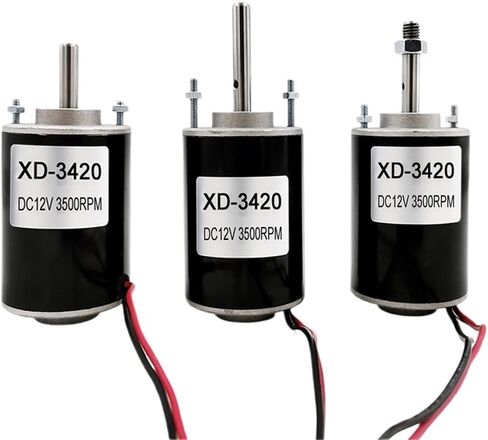 12 فولت/24V المغناطيس الدائم DC محرك 30W عالي السرعة CW/CCW محرك العتاد XD-3420 3500RPM/7000 دورة في الدقيقة محرك عكس القابل للتعديل (اللون: TYPE1 ، الحجم: 24V 7000 دورة في الدقيقة) in Saudi Arabia