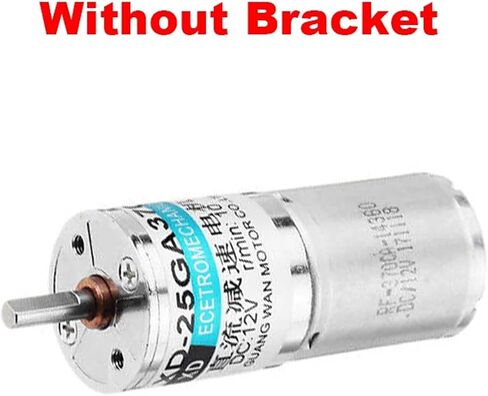 5Pcs 12V 24V DC 5W Gear Motor 25GA370 Speed Regulating Motor 10RPM 20RPM 30RPM 50RPM 100RPM 200RPM 300RPM Reversible Adjustable (Color : 200rpm, Size : 24V Without Bracket) in Kuwait