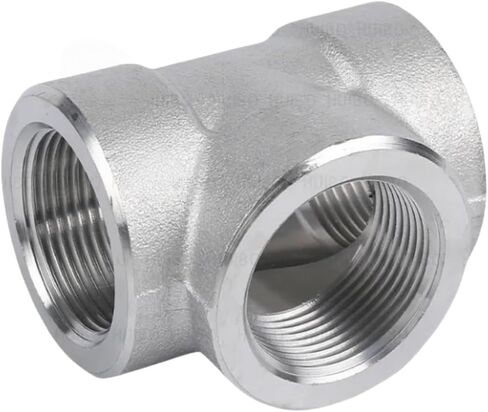 1pcs pt npt thread 304 Stainless Steel متساوية 3 طرق tee نوع tee أنبوب الماء المناسب محول موصل مفصل الضغط العالي (DN20 ، BSPT) in Saudi Arabia