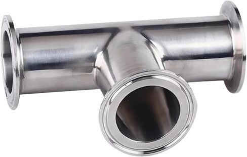 19mm 25mm 32mm 38mm 45mm 51mm 57mm 63mm (3/4"-2.5") Stainless Steel SS304 3 Way T/Y/R Ferrule 1.5" 2"OD50.5-77.5MM Fit 1.5"-2.5" Tri Clamp(Silver,38mm x Ferrule 50.5) in Saudi Arabia