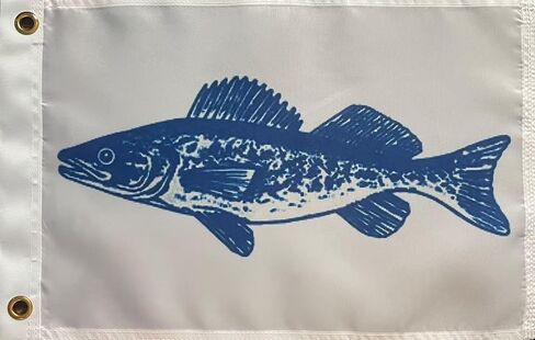 HSTENXY12 x 18 Inch Boat Flag, Fishing Flag, Suitable For Outdoor, Party and Other Occasions, with 2 Brass Washers (Playtime) in Kuwait