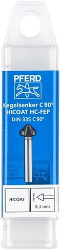 Pferd HSS مخروط/deburring countersk | 90 ° ، قطرها 8.3 مم ، قطر العمود 6 مم ، DIN 335 C | 25202142 - المغلفة in Kuwait