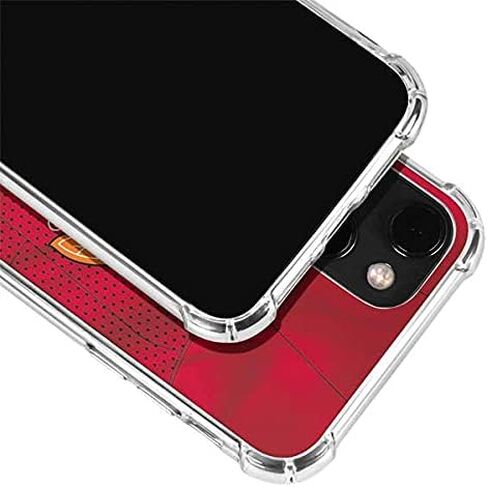 Skinit Clear Phone Case متوافق مع iPhone 13 Mini - تصميم NHL Blackhawks Red Stripes المرخص رسميًا in Kuwait