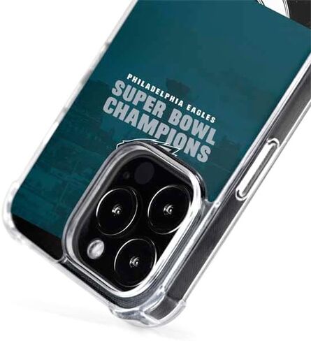 Skinit Phone Case Compatible with MagSafe iPhone 15 Pro - Officially Licensed NFL Philadelphia Eagles Tropical Print Design in Saudi Arabia