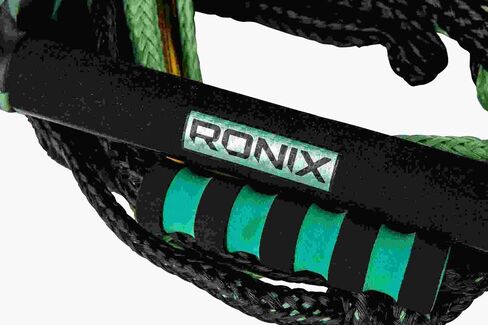 Ronix Ropes-Spinner Silicone Surf Rope-11 in. Handle W/ 25ft 4-Sects. حبل - اليشم/الأسود in Saudi Arabia