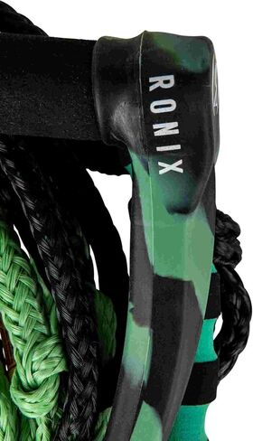 Ronix Ropes-Spinner Silicone Surf Rope-11 in. Handle W/ 25ft 4-Sects. حبل - اليشم/الأسود in Saudi Arabia