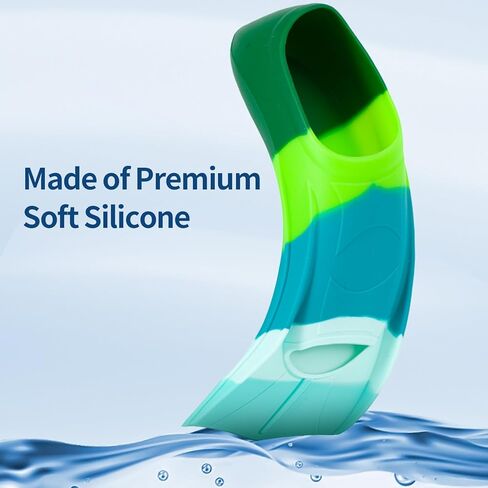 زعانف تدريب الأطفال على السباحة ، زعانف السباحة الناعمة للسباحة ، زعانف قصيرة مريحة للأطفال الفتيات والمبتدئين in Kuwait