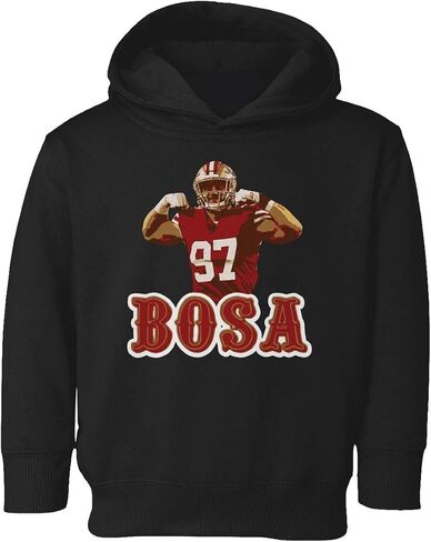 San Francisco Fans Nick Bosa Bosa PIC Kids Toddler Hooded Sweatshirt in Saudi Arabia