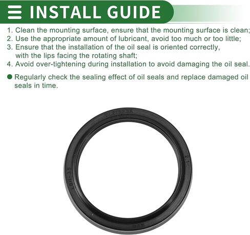 Universal Oil Seal LBH Seal Ring Rotary Shaft Seal 35x43x5mm High Pressure NBR Rubber Black 5 Pcs in Saudi Arabia