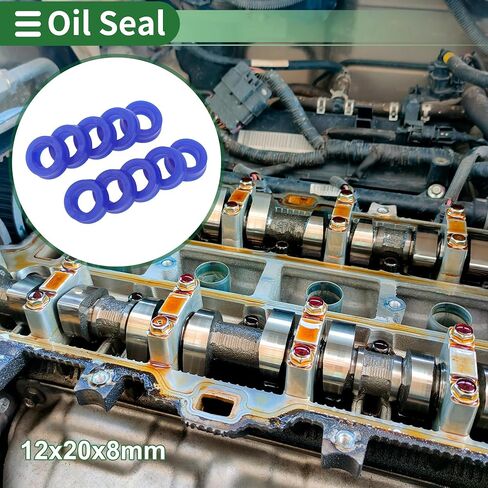 Universal Oil Seal UN Lip Seal Ring Rotary Shaft Seal 12x20x8mm High Pressure TPU Blue 10 Pcs in Saudi Arabia
