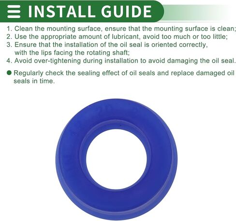 Universal Oil Seal UN Lip Seal Ring Rotary Shaft Seal 12x20x8mm High Pressure TPU Blue 10 Pcs in Saudi Arabia
