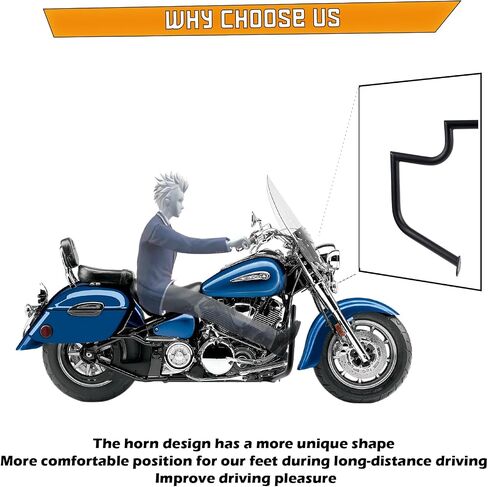 Crash Bar Engine Guard Highway Freeway Bar for Yamaha XV1600 XV1700 XV 1600 XV 1700 RoadStar Wild Star Midnight Silverado Warrior in Saudi Arabia