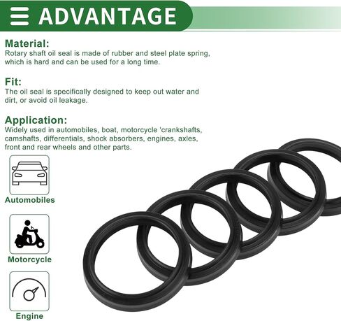 Universal Oil Seal LBH Seal Ring Rotary Shaft Seal 35x43x5mm High Pressure NBR Rubber Black 5 Pcs in Saudi Arabia