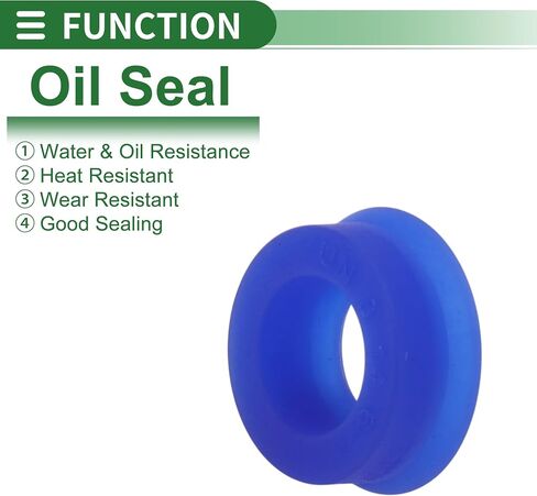 Universal Oil Seal UN Lip Seal Ring Rotary Shaft Seal 12x20x8mm High Pressure TPU Blue 10 Pcs in Saudi Arabia