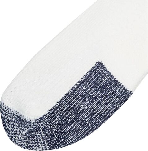 Thorlos JMX Max Cushion Running Ankle Socks, White/Navy (3 Pair Pack), LG (Men's Shoe 9-12.5, Women's Shoe 10.5-13) in Kuwait