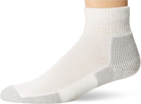 Thorlos JMX Max Cushion الجوارب في الكاحل ، White/Navy (حزمة زوج 3) ، LG (حذاء الرجال 9-12.5 ، حذاء المرأة 10.5-13) in Kuwait