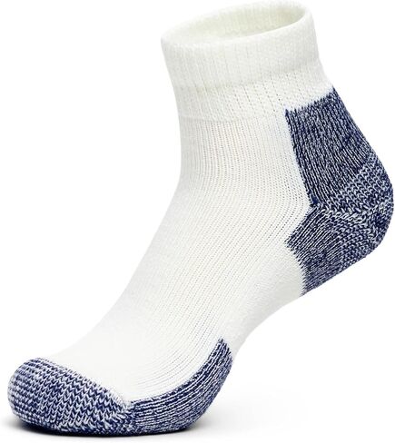 Thorlos JMX Max Cushion الجوارب في الكاحل ، White/Navy (حزمة زوج 3) ، LG (حذاء الرجال 9-12.5 ، حذاء المرأة 10.5-13) in Kuwait