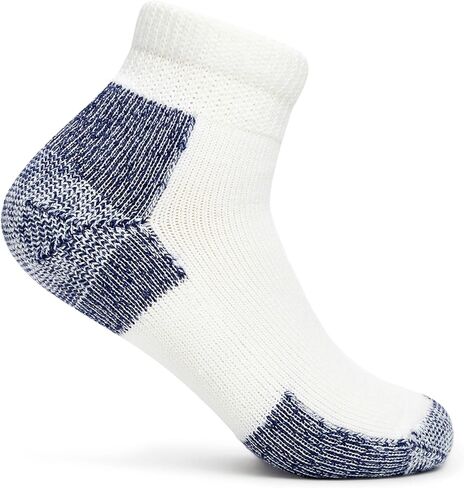 Thorlos JMX Max Cushion الجوارب في الكاحل ، White/Navy (حزمة زوج 3) ، LG (حذاء الرجال 9-12.5 ، حذاء المرأة 10.5-13) in Kuwait