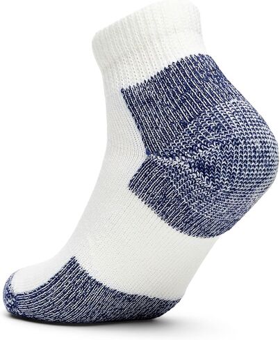 Thorlos JMX Max Cushion الجوارب في الكاحل ، White/Navy (حزمة زوج 3) ، LG (حذاء الرجال 9-12.5 ، حذاء المرأة 10.5-13) in Kuwait