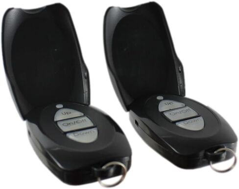 Universal Wireless Remote System for Hydraulic Pump Dump Trailers & Tilt-Beds - Black Plastic Remote Control - 2 Fobs Included in Kuwait