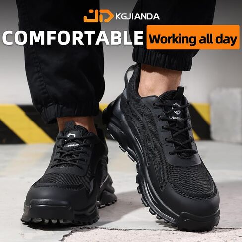 Steel Toe Tennis Shoes for Men Steel Toe Shoes for Men Women Lightweight Work Sneakers Comfortable Construction Safety Sneakers Indestructible Work Shoe Puncture Proof Tennis Shoe in Saudi Arabia