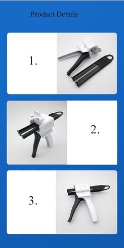 Dispenser Gun, 50ml Dispensing Gun Kit, Impression Mixing Dispensing Gun, 1: 1/1: 2 AB Ratio (1:1/1:2) in Kuwait