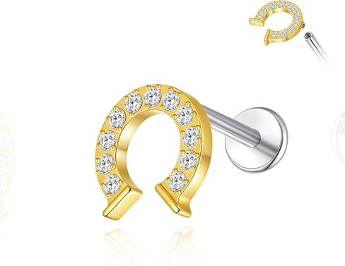 Limerencia Pure Titanium F136 Hypoallergenic Percing Jewelry ، Flat Back Back Stud stud intering 18G للغضاريف/tragus/helix/conch/الأنف in Saudi Arabia