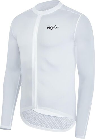 ykywbike ركوب الدراجات القميص الرجال طويلة الأكمام جيرسي مع جيوب ركوب الدراجات القمصان للرجال ركوب الدراجات التنفس mtb راكب الدراجة النارية in Kuwait