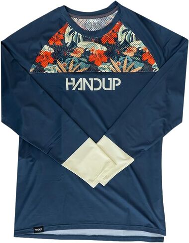 Handup Ventop Long Sleeve Mtb Jersey - قميص خفيف الوزن ، قميص خفي - جيب - قميص درب الجبال الجبلي in Kuwait