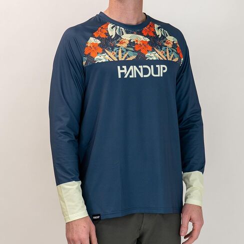 Handup Ventop Long Sleeve Mtb Jersey - قميص خفيف الوزن ، قميص خفي - جيب - قميص درب الجبال الجبلي in Kuwait