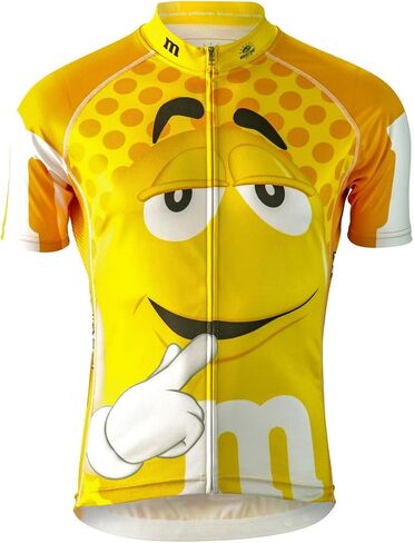 M&Ms Yellow Officially Licensed Cycling Jersey (Men's) in Saudi Arabia