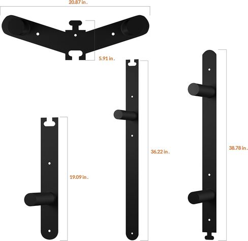 Weight Plate Storage Rack, Weight Plate Holder Wall Mounted Bumper Plate Storage for Home Gym, Fit 2" Olympic Plates in Kuwait
