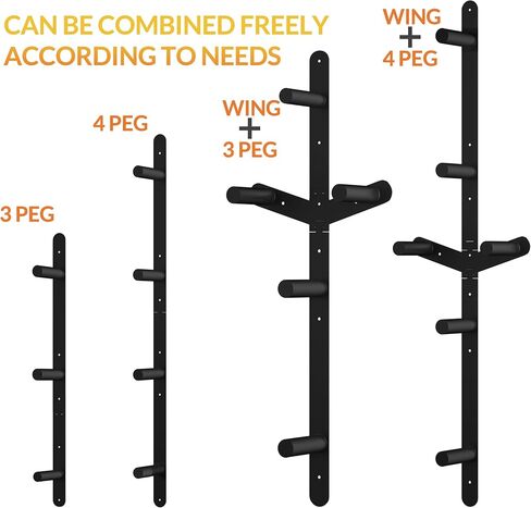 Weight Plate Storage Rack, Weight Plate Holder Wall Mounted Bumper Plate Storage for Home Gym, Fit 2" Olympic Plates in Kuwait