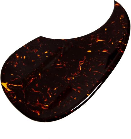 Acoustic Guitar Pickguard for Martin D45, 2MM Self-Adhesive Scratch Plate Amber Flame Tortoise, Teardrop Shape, Universal Fit for 40-41 Inch Guitars Folk Guitar Replacement Parts in Kuwait