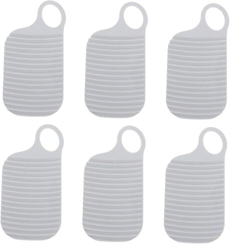 Portable Dual-Sided Mini Washboard Set 6pcs Stripe Texture Laundry Scrubbing Board for Travel Convenient Washing and Quick Drying Clothes in Saudi Arabia