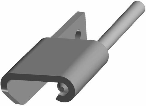Polaris Ranger Hinge Weld, Upper, Left, Black, Genuine OEM Part 1023598-458, Qty 1 in Saudi Arabia