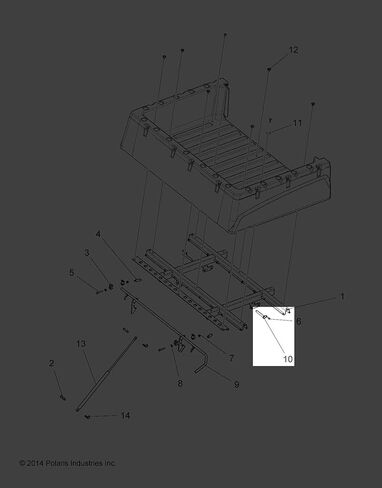 Polaris Ranger Pin Weld ، Box Beld ، Black ، Part OEM الأصلي 1016695-329 ، كتي 1 in Saudi Arabia