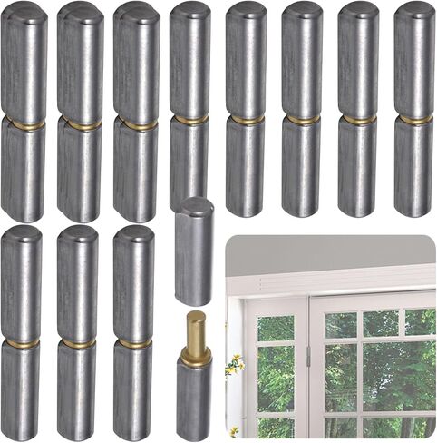 Homaisson 12 PCS Weld على مفصلات البرميل ، والمفصلات القابلة لللحام الشاقة ، ومفصلة بوابة الصلب ، ومفصلات لحام القطرات القابلة للفصل للأبواب المتأرجحة ، والبوابات ، والمنحدرات المقطورة ، 3.94 × 0.55 in Saudi Arabia