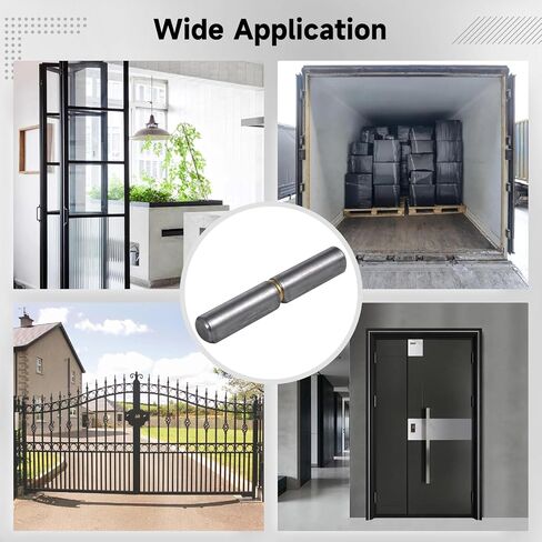 Homaisson 12 PCS Weld على مفصلات البرميل ، والمفصلات القابلة لللحام الشاقة ، ومفصلة بوابة الصلب ، ومفصلات لحام القطرات القابلة للفصل للأبواب المتأرجحة ، والبوابات ، والمنحدرات المقطورة ، 3.94 × 0.55 in Saudi Arabia