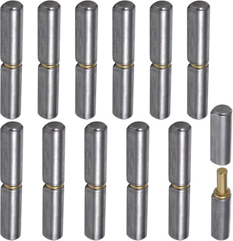 Homaisson 12 PCS Weld على مفصلات البرميل ، والمفصلات القابلة لللحام الشاقة ، ومفصلة بوابة الصلب ، ومفصلات لحام القطرات القابلة للفصل للأبواب المتأرجحة ، والبوابات ، والمنحدرات المقطورة ، 3.94 × 0.55 in Saudi Arabia