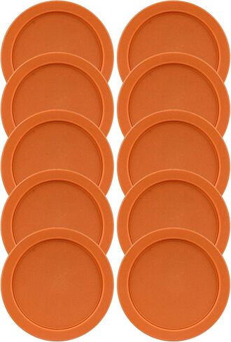 Replacement Lids for Pyrex 2-Cup Glass Food Storage Container Bowls, 5-Inch Plastic Round Lids Covers fits Pyrex 7200-PC, Airtight & Leakproof (6-Pack, Green) in Kuwait
