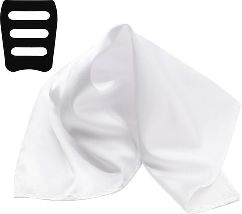 Handkerchiefs for Men, 11.4 inch Satin Mens Pocket Square Solid Color Hanky for Wedding Party Business Church in Saudi Arabia
