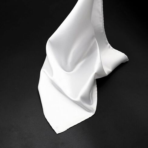 Handkerchiefs for Men, 11.4 inch Satin Mens Pocket Square Solid Color Hanky for Wedding Party Business Church in Saudi Arabia