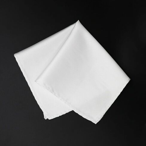 Handkerchiefs for Men, 11.4 inch Satin Mens Pocket Square Solid Color Hanky for Wedding Party Business Church in Saudi Arabia