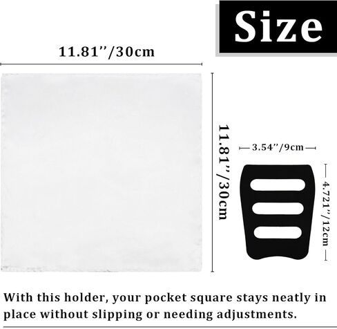 Handkerchiefs for Men, 11.4 inch Satin Mens Pocket Square Solid Color Hanky for Wedding Party Business Church in Saudi Arabia